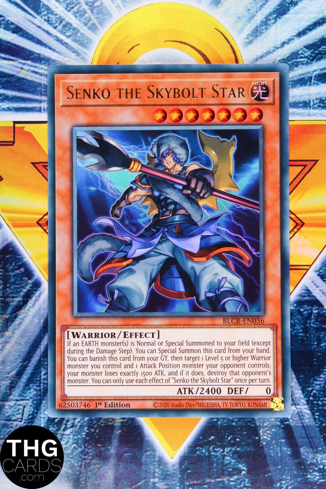 Senko the Skybolt Star BLCR-EN036 1st Edition Ultra Rare Yugioh Playset
