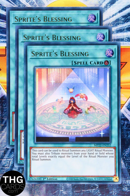 Sprite's Blessing MP22-EN252 1st Edition Ultra Rare Yugioh Card Playset