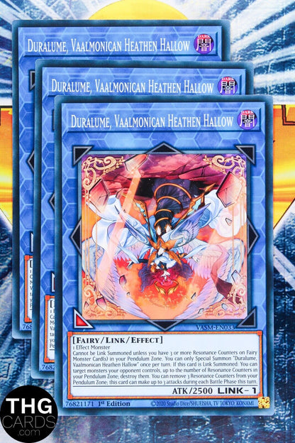 Duralume, Vaalmonican Heathen Hallow VASM-EN033 Super Rare Yugioh Card Playset