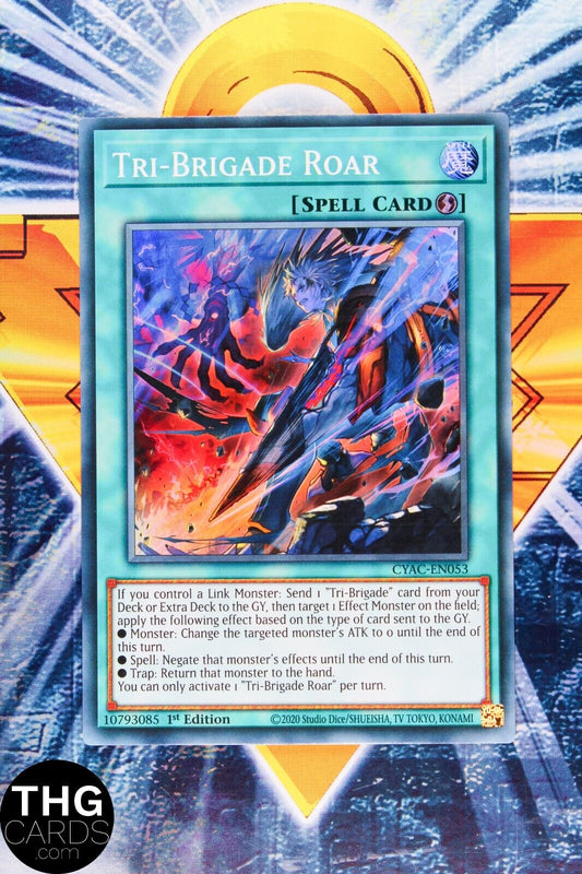 Tri-Brigade Roar CYAC-EN053 1st Edition Super Rare Yugioh Card