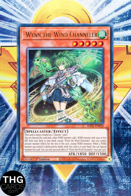 Wynn the Wind Channeler RA01-EN018 1st Ed Ultra Rare Yugioh Card