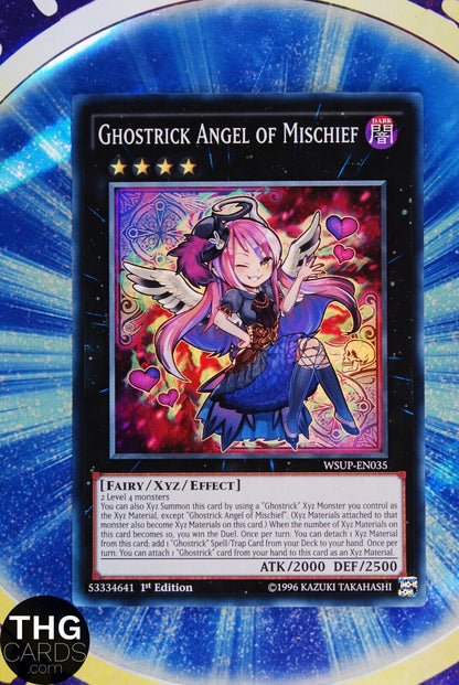 Ghostrick Angel of Mischief WSUP-EN035 1st Edition Super Rare Yugioh Card