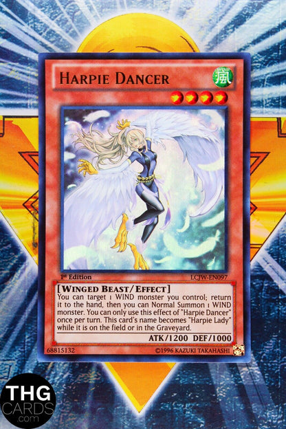 Harpie Dancer LCJW-EN097 1st Edition Ultra Rare Yugioh Card