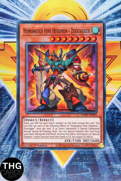 Humongous Hive Hegemon Zexstagger PHHY-EN099 1st Super Rare Yugioh Card Playset