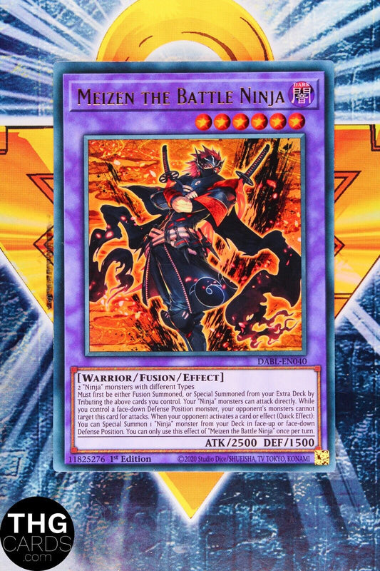 Meizen the Battle Ninja DABL-EN040 1st Edition Ultra Rare Yugioh Card