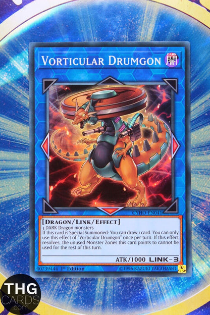 Vorticular Drumgon CYHO-EN041 1st Edition Super Rare Yugioh Card