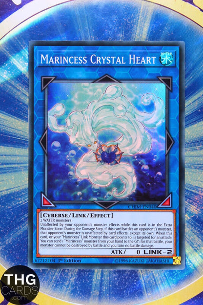 Marincess Crystal Heart CHIM-EN040 1st Edition Super Rare Yugioh Card