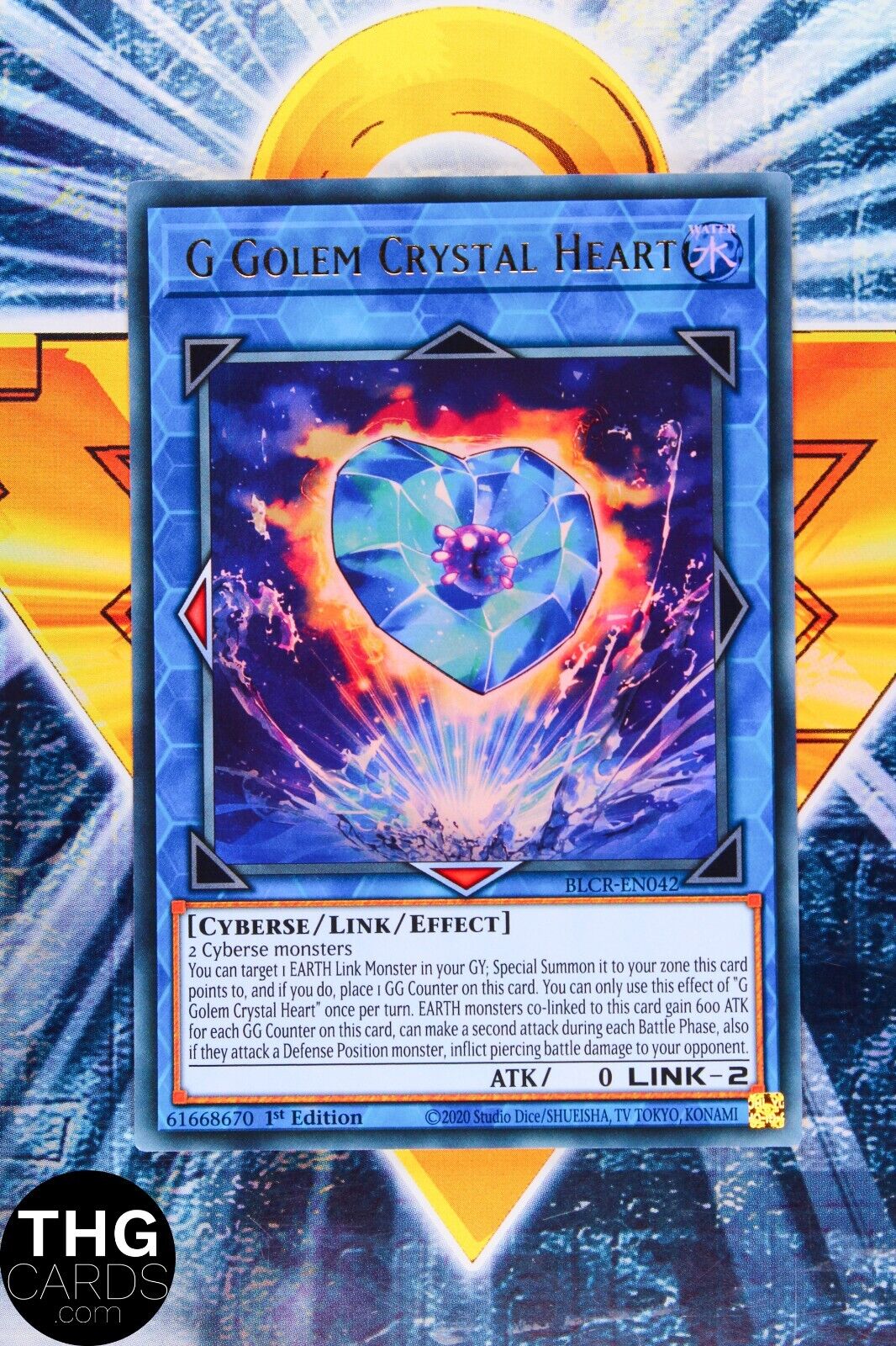G Golem Crystal Heart BLCR-EN042 1st Edition Ultra Rare Yugioh Card Playset