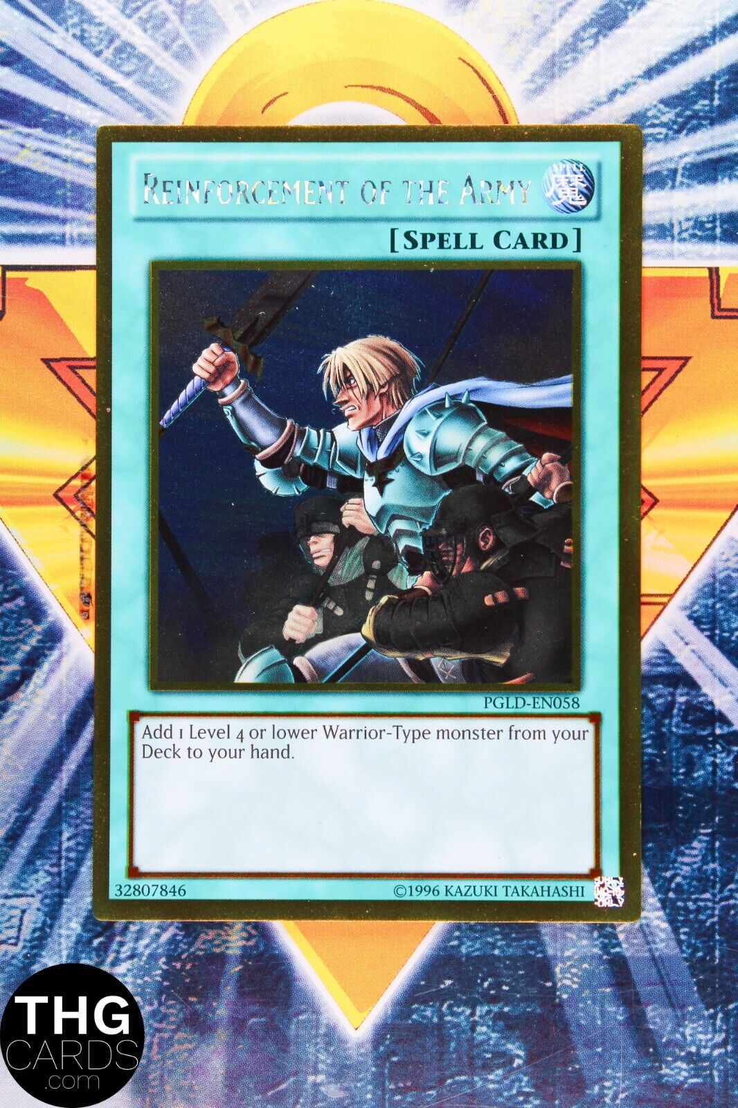 Reinforcement of the Army PGLD-EN058 Gold Ultra Rare Yugioh Card