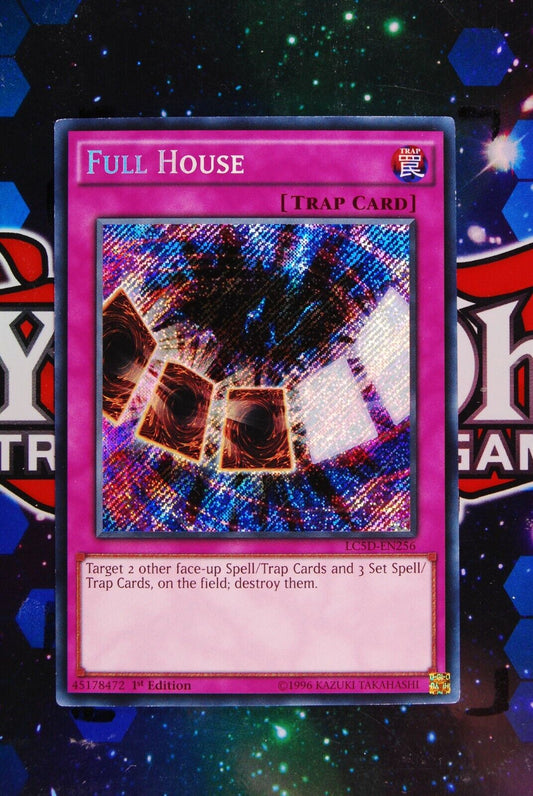 3 x Full House LC5D-EN256 1st Edition Secret Rare Yugioh Card Playset