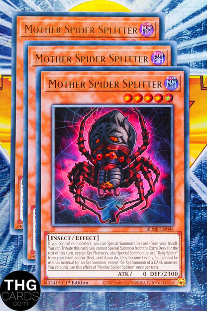 Mother Spider Splitter BLMR-EN044 1st Edition Ultra Rare Yugioh Card Playset