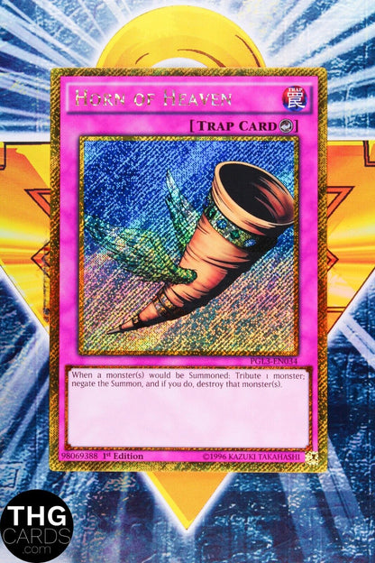 Horn of Heaven PGL3-EN034 1st Edition Secret Rare Yugioh Card