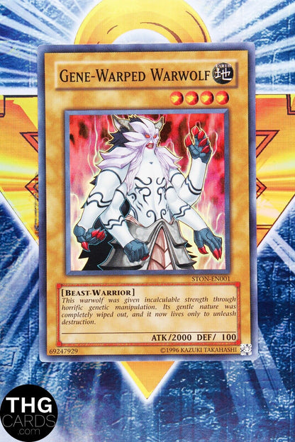 Gene-Warped Warwolf STON-EN001 Super Rare Yugioh Card