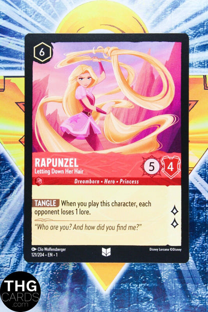 Rapunzel, Letting Down Her Hair 121/204 Standard Uncommon Lorcana Card