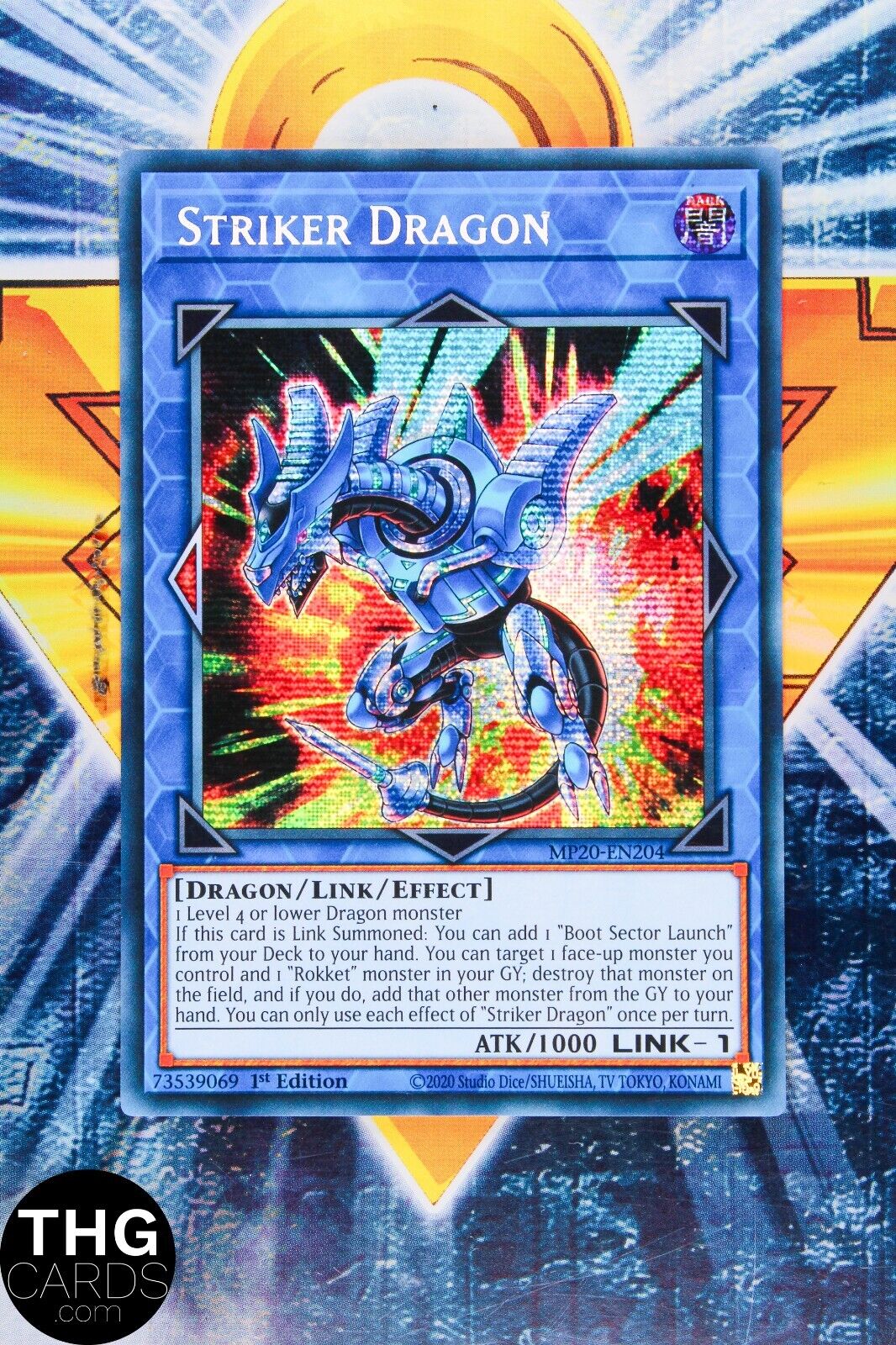 Striker Dragon MP20-EN204 1st Edition Secret Rare Yugioh Card