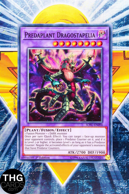 Predaplant Dragostapelia SOFU-EN094 1st Edition Common Yugioh Card