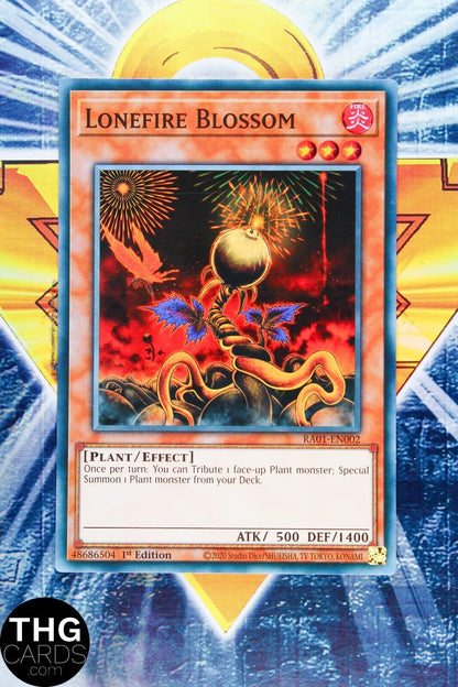 Lonefire Blossom RA01-EN002 1st Edition Super Rare Yugioh Card