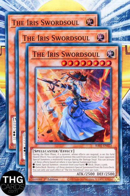 The Iris Swordsoul RA01-EN023 1st Edition Super Rare Yugioh Card Playset