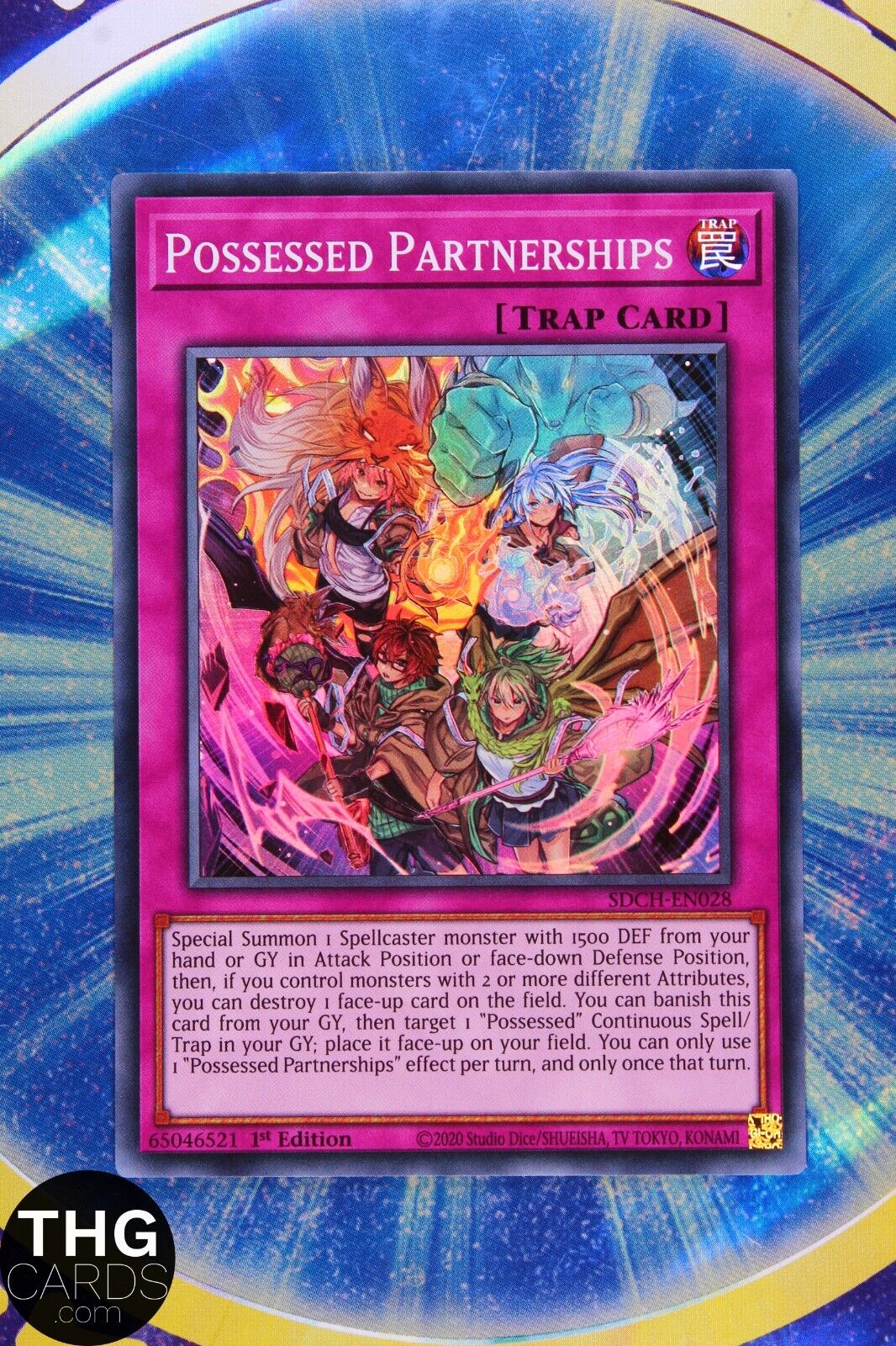 Possessed Partnerships SDCH-EN028 1st Edition Super Rare Yugioh Card
