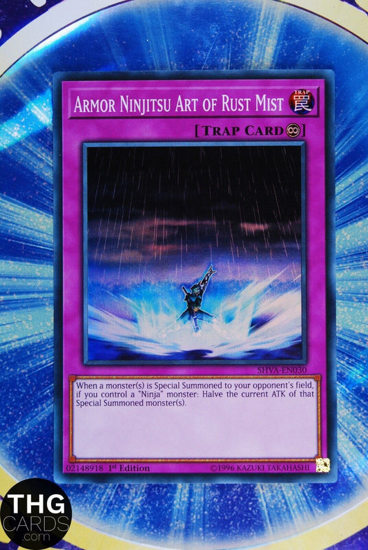 Armor Ninjitsu Art of Rust Mist SHVA-EN030 1st Edition Super Rare Yugioh Card