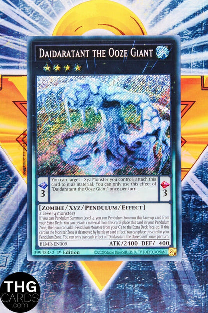 Daidaratant The Ooze Giant BLMR-EN009 Secret Rare Yugioh Card Playset