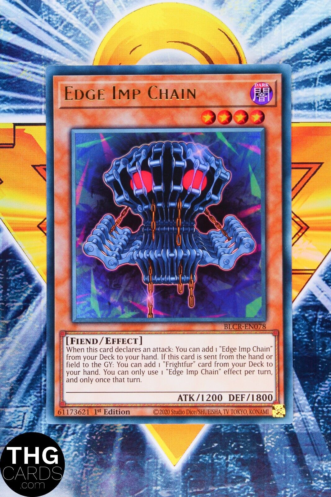 Edge Imp Chain BLCR-EN078 1st Edition Ultra Rare Yugioh Card