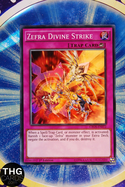 Zefra Divine Strike CROS-EN076 1st Edition Super Rare Yugioh Card