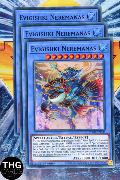Evigishki Neremanas PHHY-EN032 1st Edition Super Rare Yugioh Card Playset