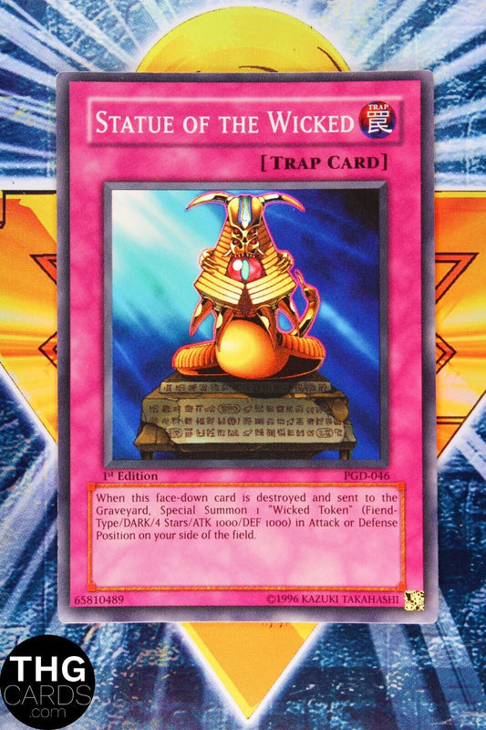 Statue of the Wicked PGD-046 1st Edition Super Rare Yugioh Card