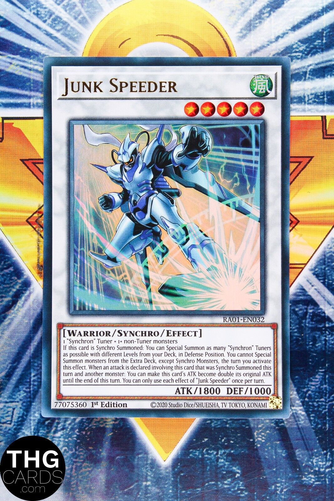 Junk Speeder RA01-EN032 1st Edition Ultra Rare Yugioh Card Playset