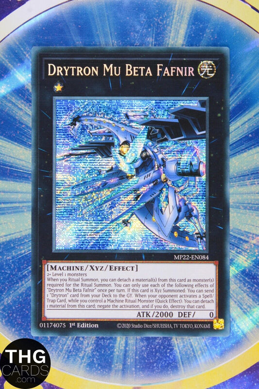 Drytron Mu Beta Fafnir MP22-EN084 1st Edition Secret Rare Yugioh Card