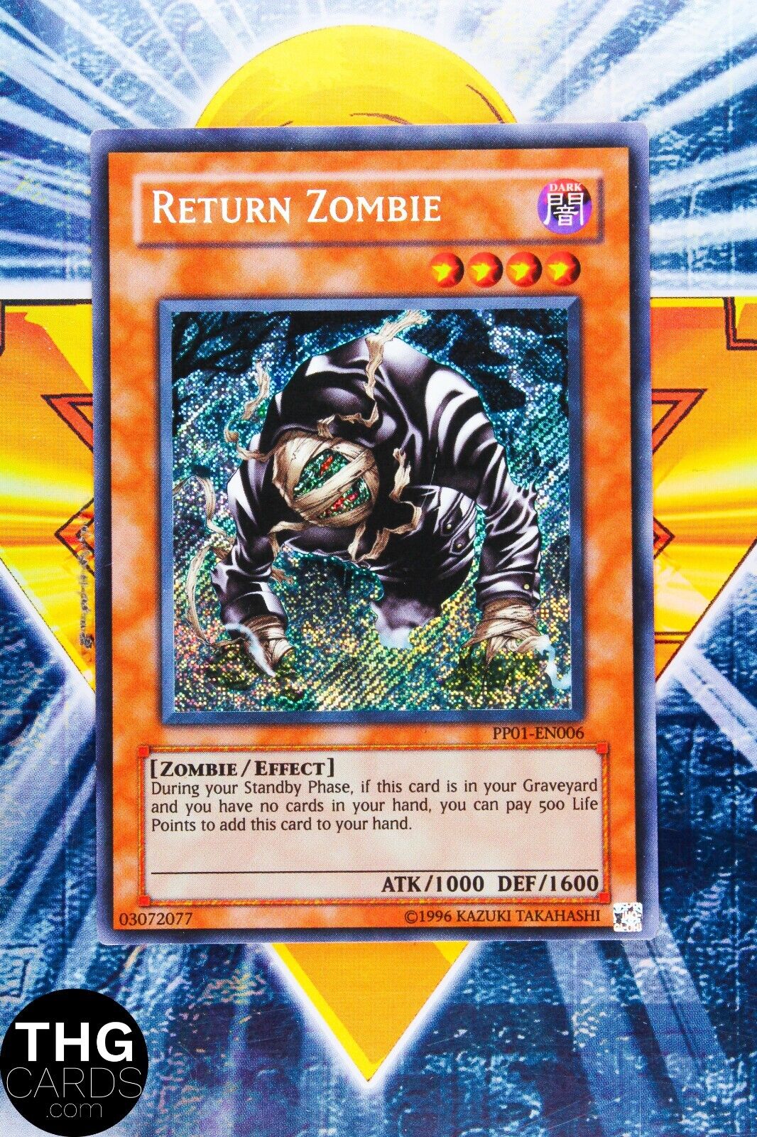 Return Zombie PP01-EN006 Secret Rare Yugioh Card