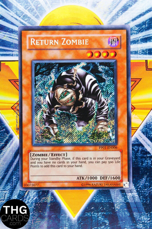 Return Zombie PP01-EN006 Secret Rare Yugioh Card