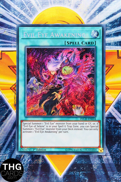 Evil Eye Awakening INCH-EN034 1st Edition Secret Rare Yugioh Card