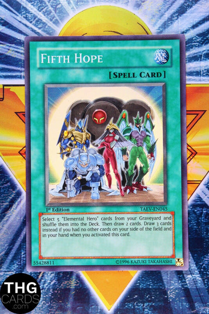 Fifth Hope TAEV-EN045 1st Edition Super Rare Yugioh Card